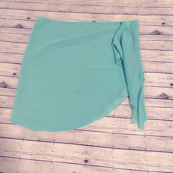 thumbnail image 2 of Koeilay Bride Bathing Suit Wrap Skirt Pearl Cover Up Beach Sarong Sheer 2 of 10